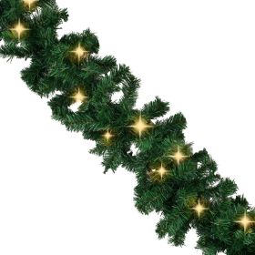 vidaXL Christmas Garland with LED Lights 20 m