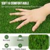 27 pieces of artificial lawn tiles, 11.8 x 11.8 inch interlocking deck tiles, square false grass mats for lawns, indoor and outdoor floor decorations