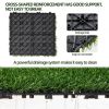 27 pieces of artificial lawn tiles, 11.8 x 11.8 inch interlocking deck tiles, square false grass mats for lawns, indoor and outdoor floor decorations