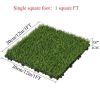 27 pieces of artificial lawn tiles, 11.8 x 11.8 inch interlocking deck tiles, square false grass mats for lawns, indoor and outdoor floor decorations