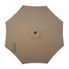 Sunbrella Patio 9 FT Outdoor Market Umbrella with Crank and Push Button Tilt