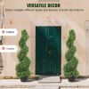 VEVOR 2 pcs. Artificial Boxwood Tower Topiary Spiral Artificial Plant 91cm high Decorative Plant Green Plastic PE Iron Topiary Plants incl. 10 pcs. Re