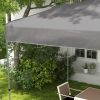 Outsunny 10' x 20' Pop Up Canopy Tent, Instant Sun Shelter with 3-Level Adjustable Height