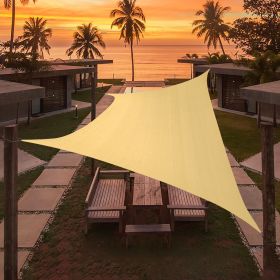 Artpuch Custom Size Sand Sun Shade Sail Triangle Canopy 185 GSM Durable Fabric UV Block Awning for Outdoor Patio Garden Backyard (Customized Available (size: 07'x19')