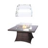 Direct Wicker Outdoor Rattan 50,000BTU Propane Gas Fire Pit Table (Table Only)